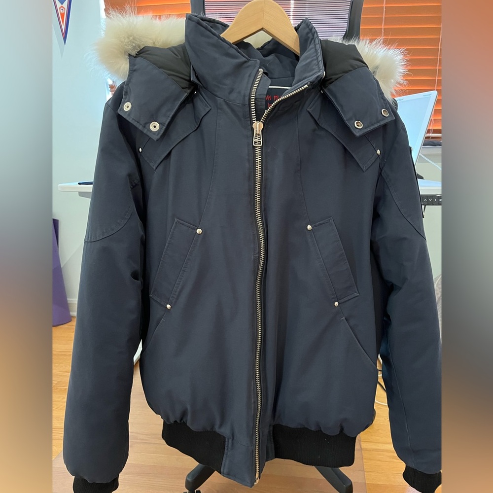 Mens moose knuckles bomber jacket